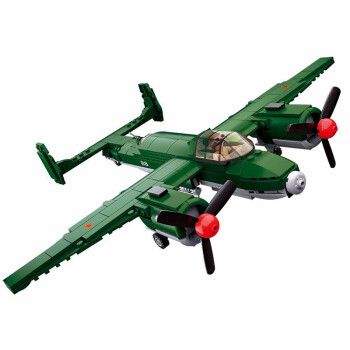 【新·品】一战二战老式飞机战斗机军事系列积木拼装玩具男孩子模型人