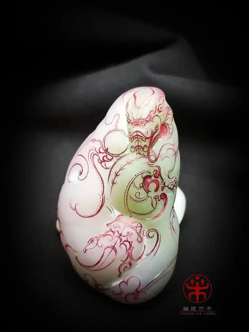 #玉雕设计 #原创设计 #手绘 #手稿分享 - 抖音