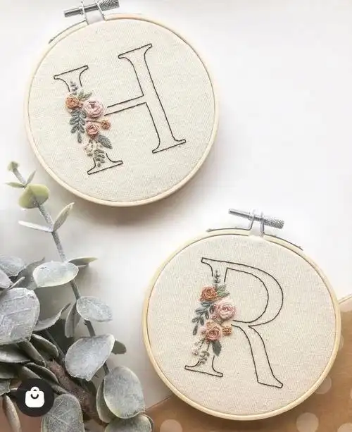 字母刺绣超简易版本