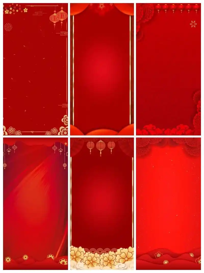 国风背景|2023喜庆新春背景图.#图文伙伴计划 97今天分 - 抖音