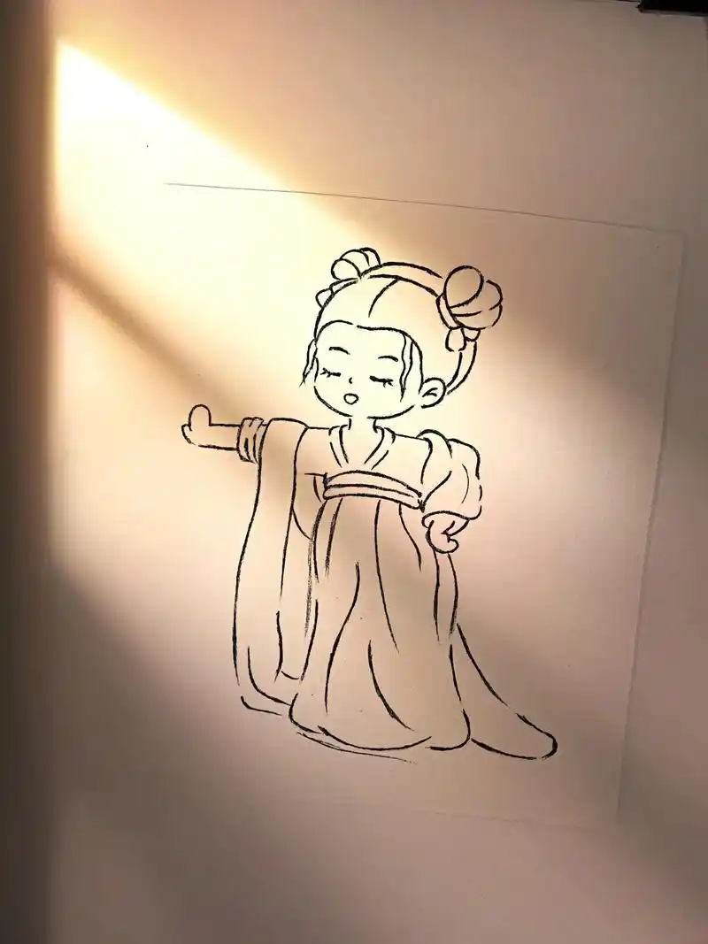 古风 #简笔画 #临摹 - 抖音