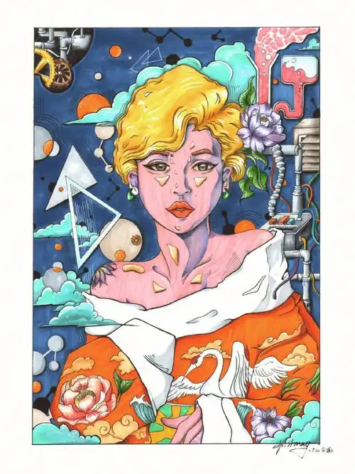 视觉传达设计考研创意海报手绘