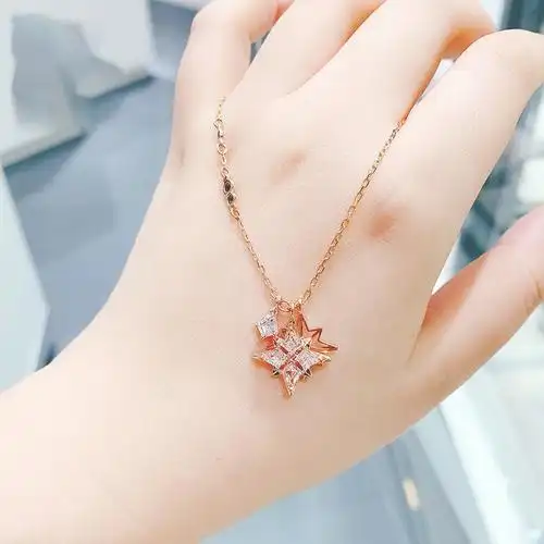 施华洛世奇锁骨链