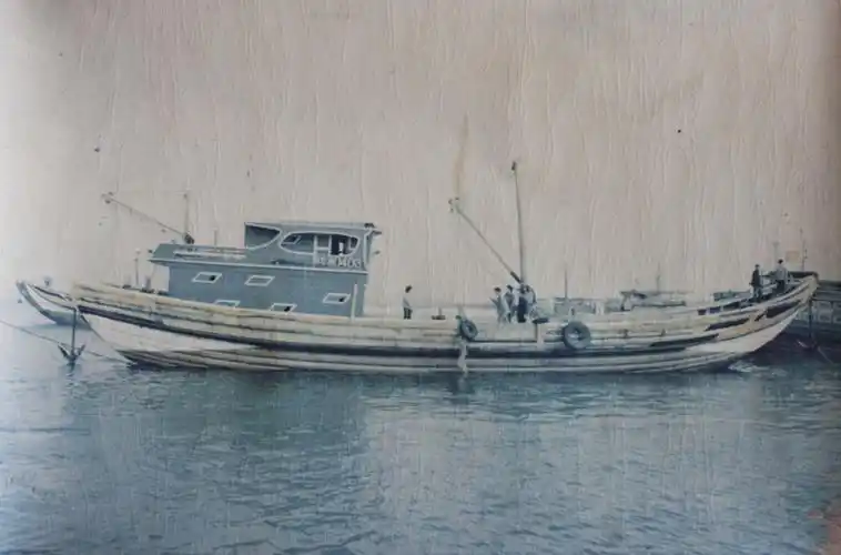 泉州市惠安县崇武镇海门村旧时渔船