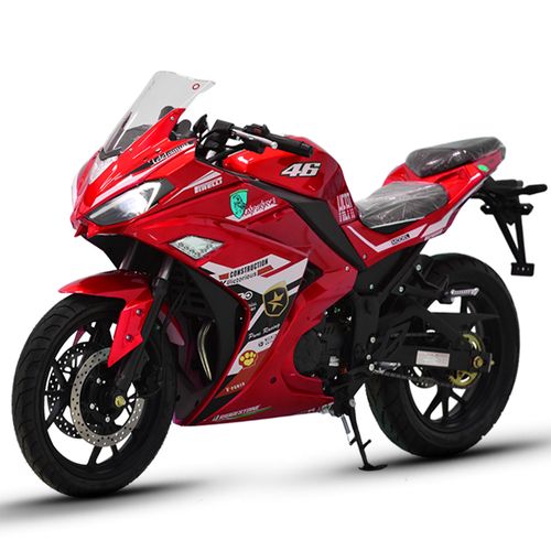 r3小忍者地平线赛车400cc可上牌可改装abs街跑电动跑车v6电摩 红色 国