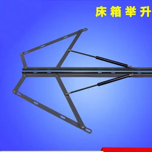 床箱举升器 气动杆床铰 高箱储物床用气弹簧榻榻米床垫支撑1米图片