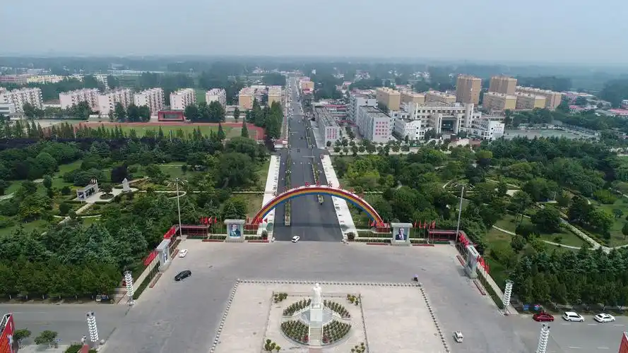 河南漯河航拍全国文明村南街村