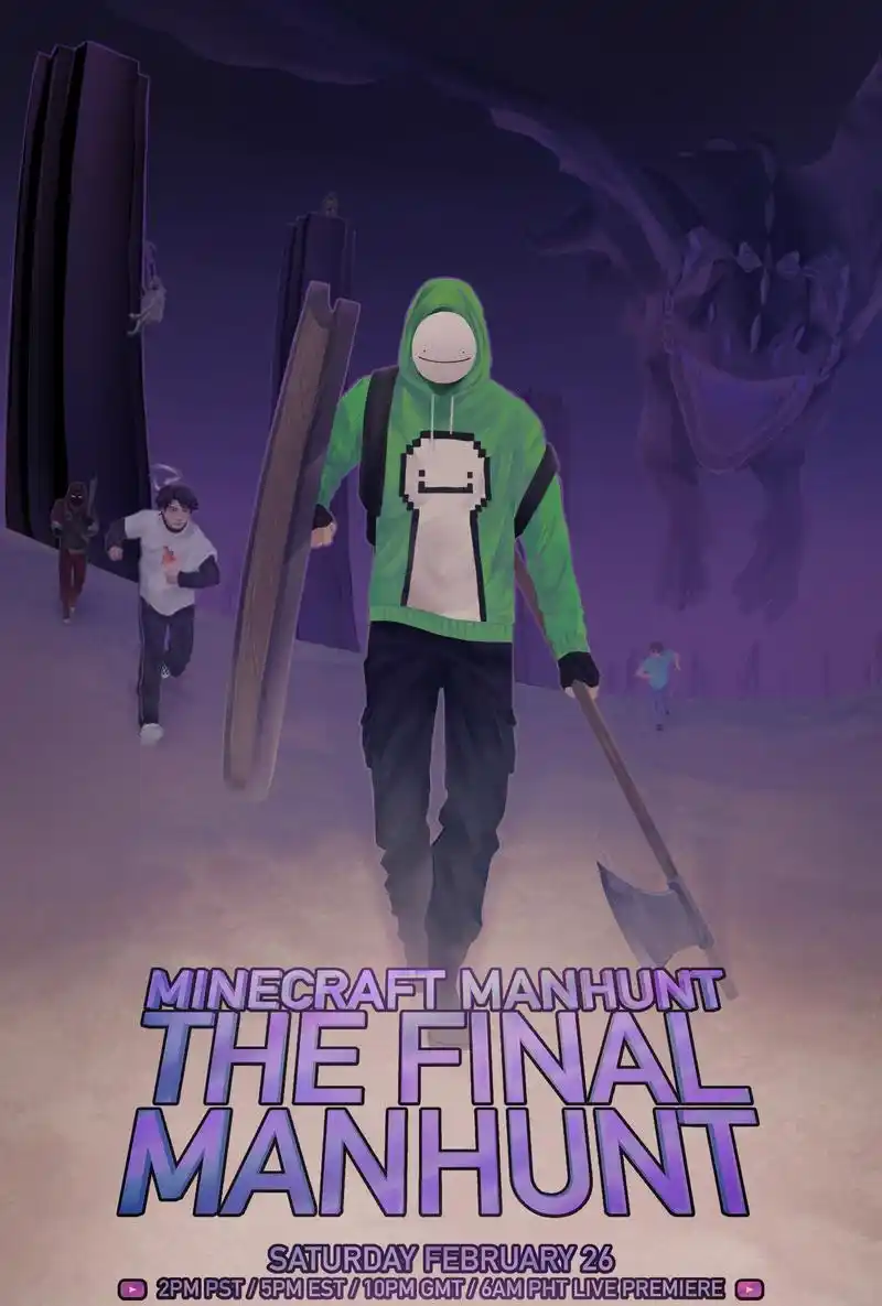 我的世界:dream将结束"猎人"系列视频,最后的追捕终成绝响?