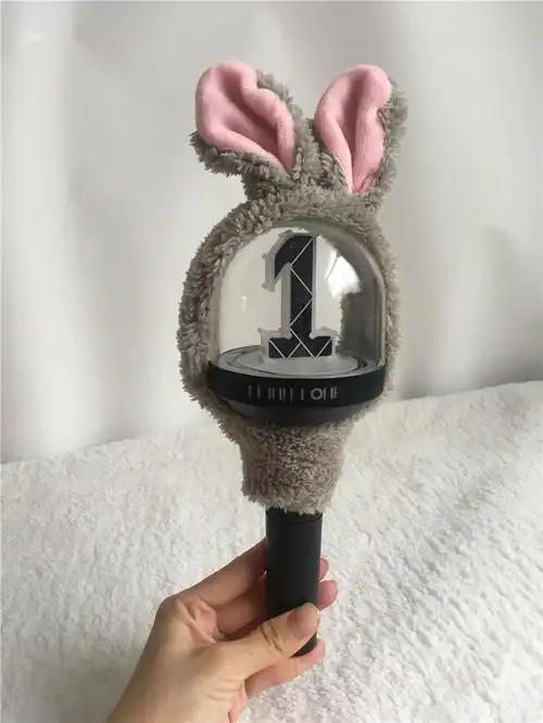 wanna one周边应援灯应援棒套毛绒套子保护套演唱会卡通应援套子