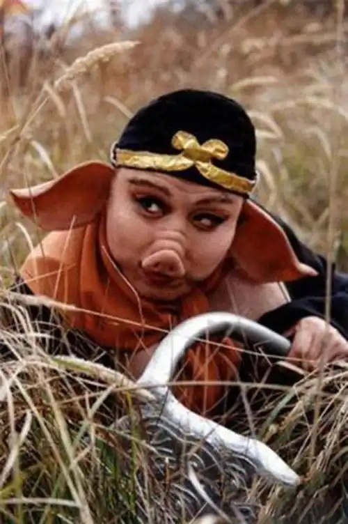 猪八戒不用九齿钉耙折纸