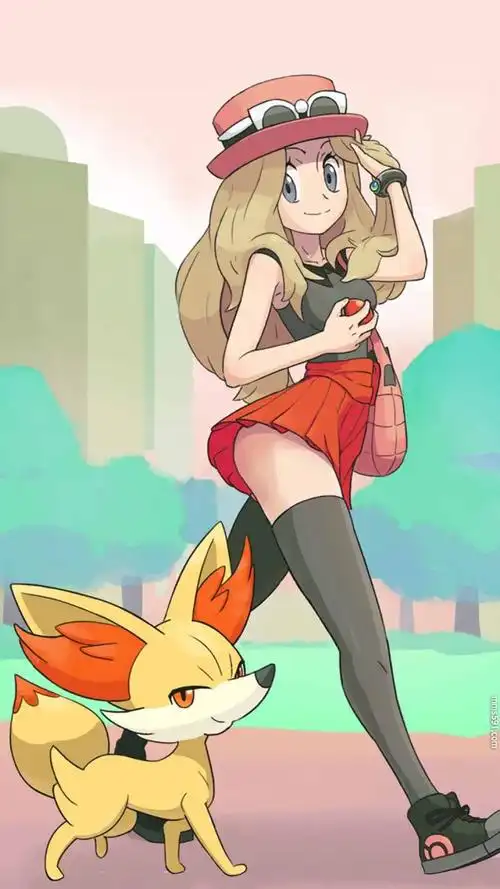 神奇宝贝美女,宝可梦人物莎莉娜serena手机壁纸图片(7)