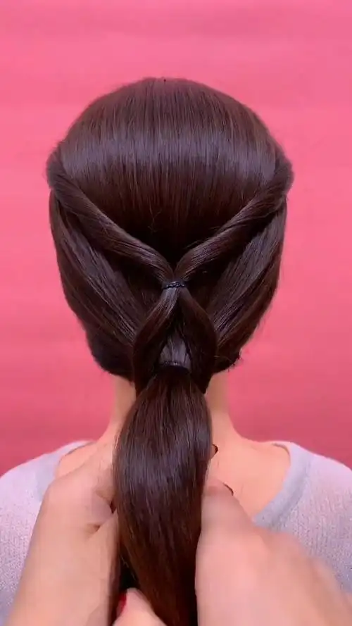 这样的发型简单易扎效果还很好,你值得拥有