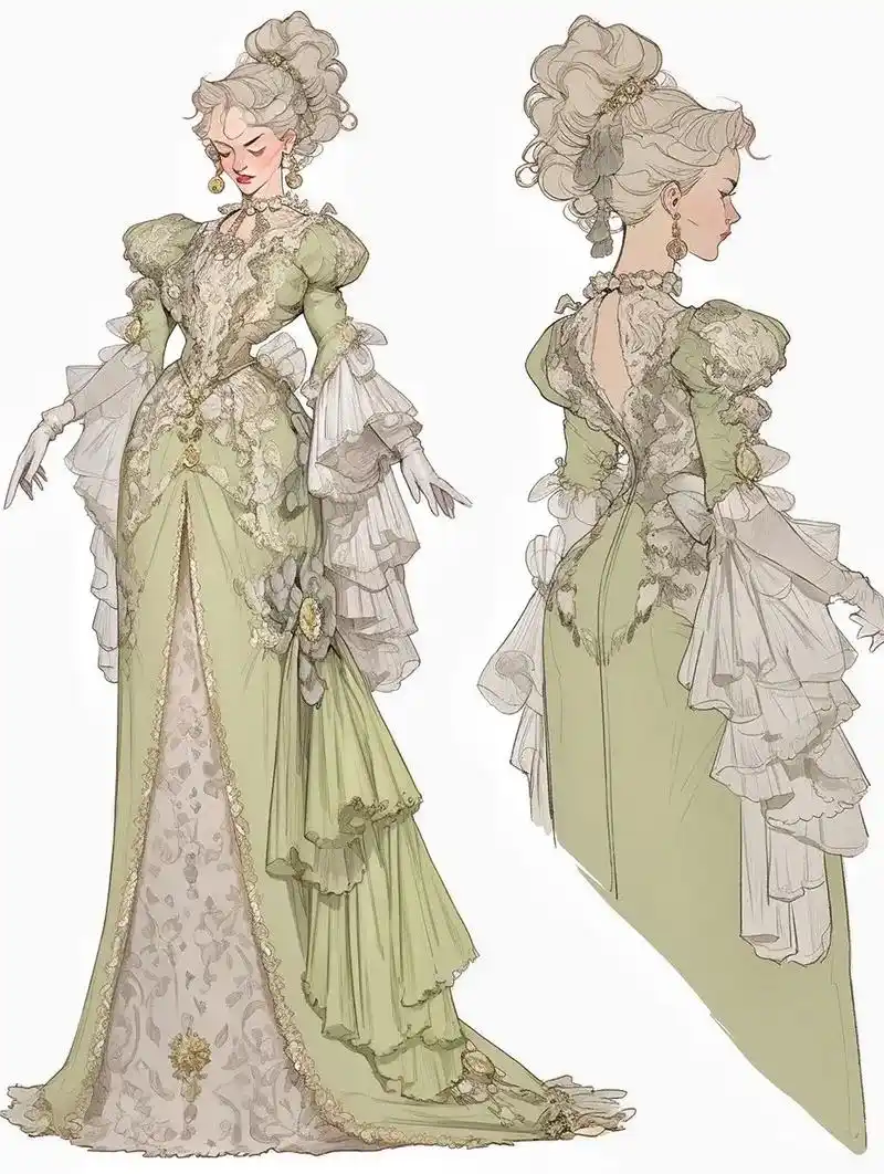 法式宫廷风长裙礼服 | 🌷茉莉和杨桃.