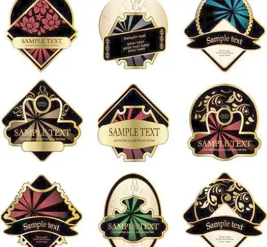 复古个性徽章矢量素材