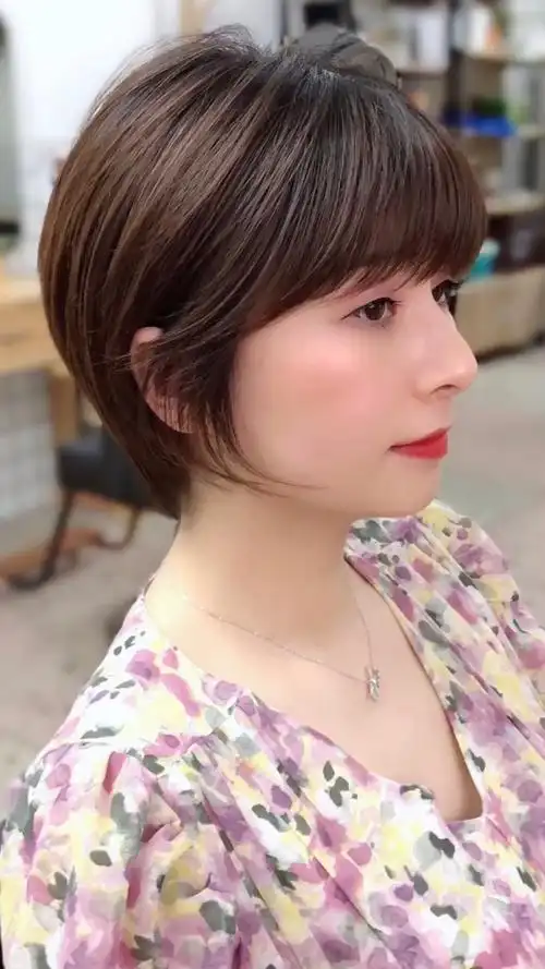 沙望城#2020最火减龄挂耳短发.#短发##发型设计