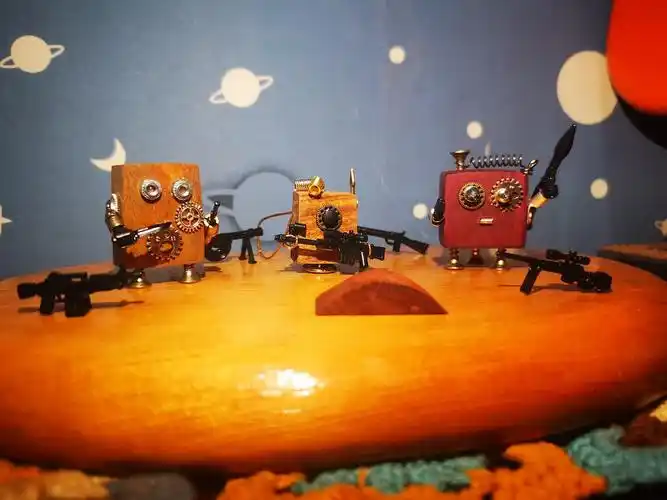 蒸汽朋克 木头机器人 星座 mini 士兵