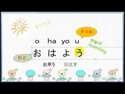 早上好日语怎么读