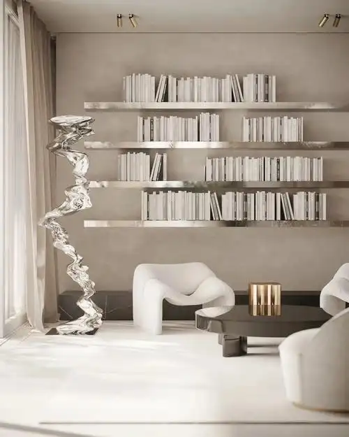 设计分享金属灰调的住宅空间