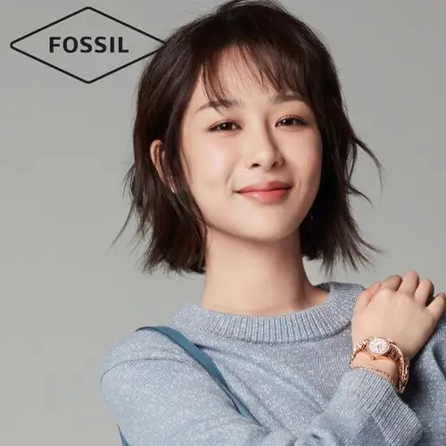 情人节礼物杨紫同款化石fossilblythe系列女玫瑰金手表手链手环礼盒卷