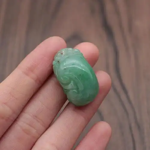 特价秒杀缅甸天然翡翠a货玉器糯种飘绿万事如意小吊坠包邮