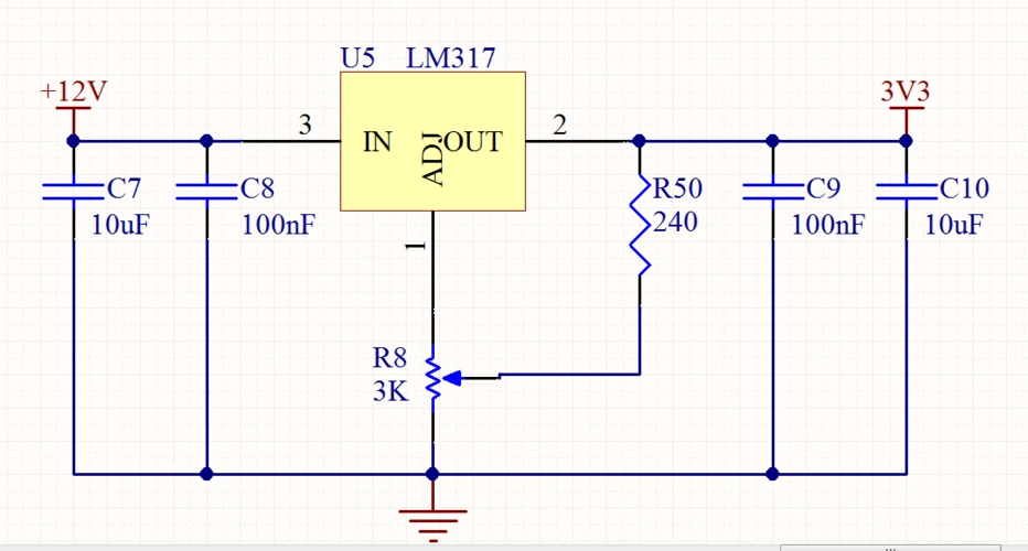 lm317h稳压输入一个12v的电压会出来多少?求大神.急急急.