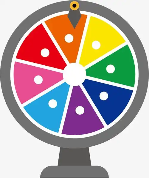 彩色圆形矢量转盘