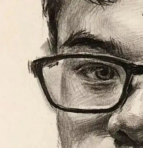 教你画头颈有动态的正面男青年素描头像! - 艺考查查