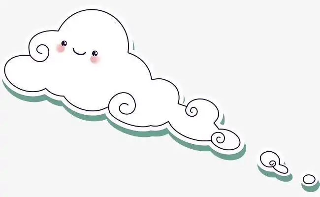手绘精美可爱云朵