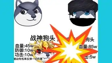 狗头卡包黑暗究极闪耀狗头使用激光