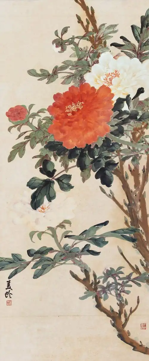 国画山水画装饰画宣纸字画客厅真迹书画作品仿宋宋美龄国画