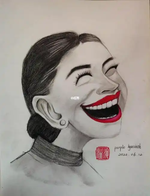 素描练笔哈哈表情