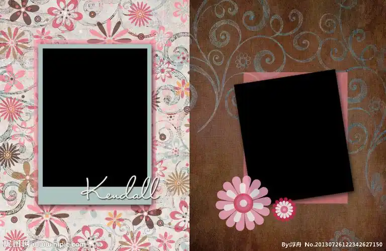 花朵相册设计图__婚纱摄影模板_摄影模板_设计图库_昵图网nipic.com