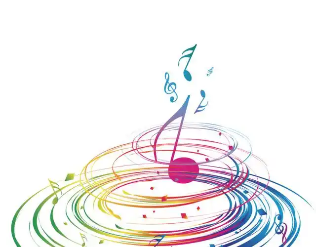 彩色音符图案素材