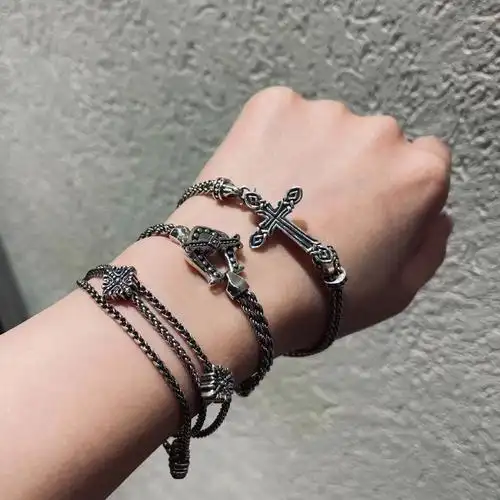 rockride纯手工银饰手链推荐