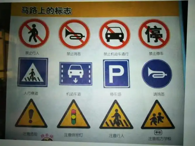 安全教育《马路上的标志》