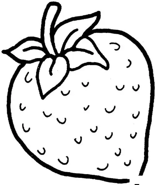 超简单草莓画法