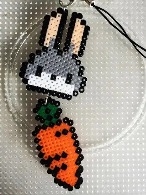 疯狂动物城朱迪拼豆