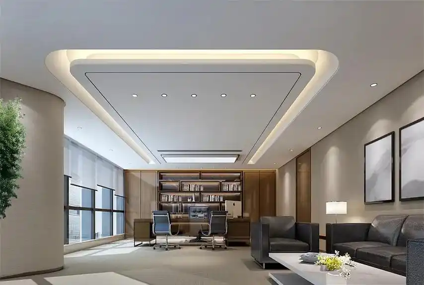 总经理办公室装修效果图,董事长办公室效果.#总经理办公室装修 - 抖音