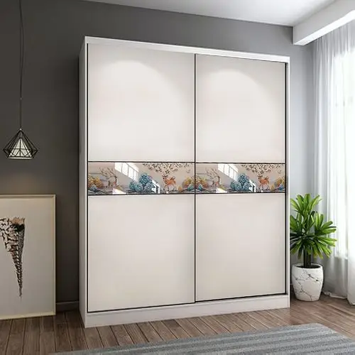 热销衣柜实木 推拉滑移门_衣柜推拉门定做实木耐磨板钢琴烤漆简约现代