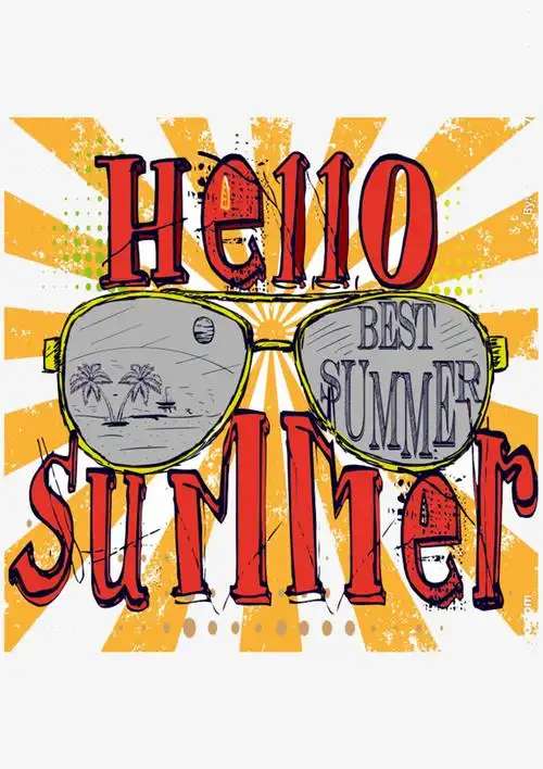 酸系溶解蒸汽波创意时尚骷髅头眼镜元素