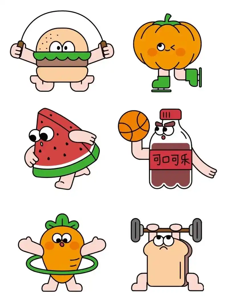 水果卡通人物简笔画.#图文伙伴计划 #简笔画 #素材 #动漫 - 抖音