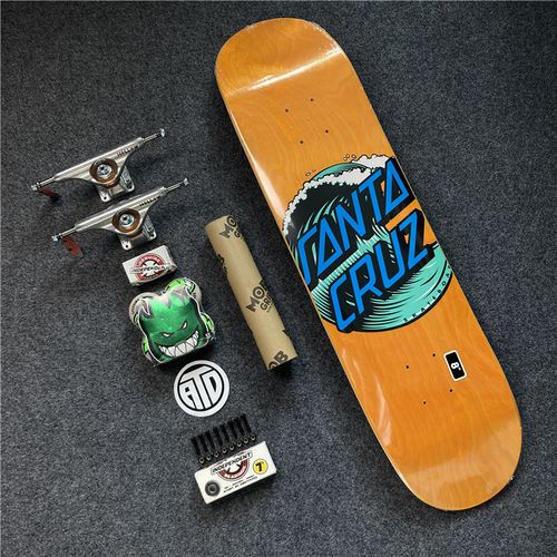 美国santacruz专业海浪滑板independent双空心支架桥spitfire轮