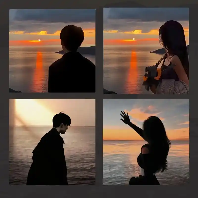 高级质感小众优质一男一女不明显情侣头像!#情侣头像 #超甜情 - 抖音