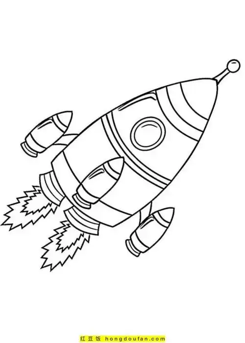 火箭无法雪景彩色脱离地球图片引力并高四年级进入太空,太空图片简笔