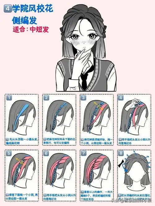 姐姐杀我狼尾半扎丸子7816615 中短发版新中式编发78酷可飒我