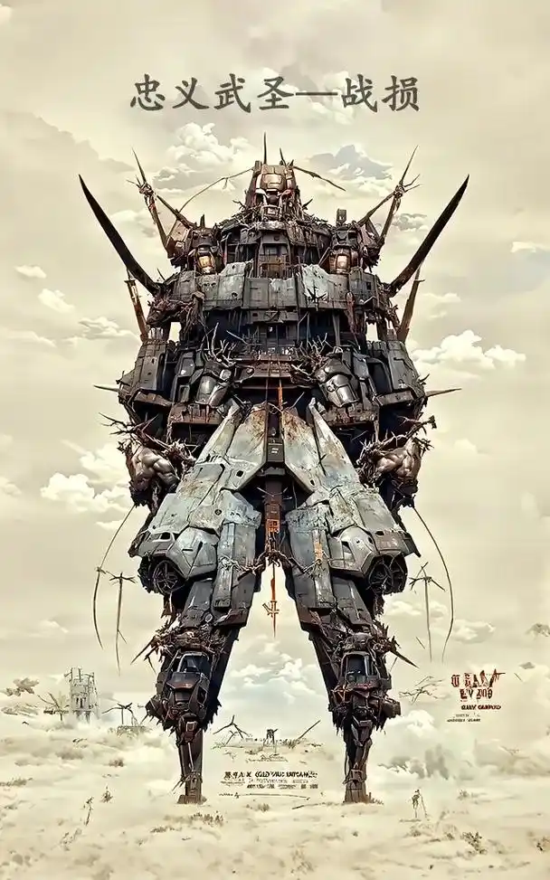 中国机甲之锈蚀战损五虎上将.锈蚀战损的蜀汉五虎上将机甲. # - 抖音