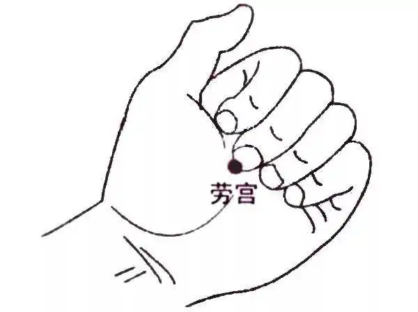 小儿推拿杨晓小儿推拿常用穴位之内劳宫清热除烦泻心火