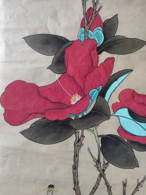 工笔茶花