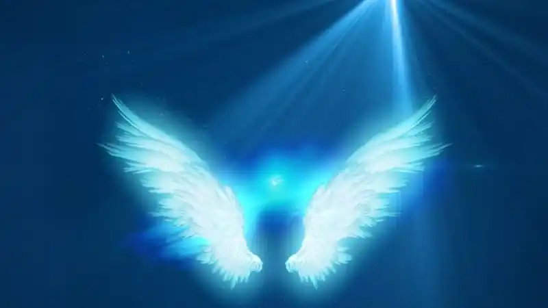 唯美梦幻的翅膀led大屏背景舞台背景