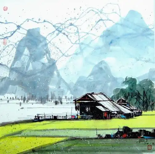 2019年回顾艺术家汪钰元水墨画欣赏中国画现代画派之一彩墨画